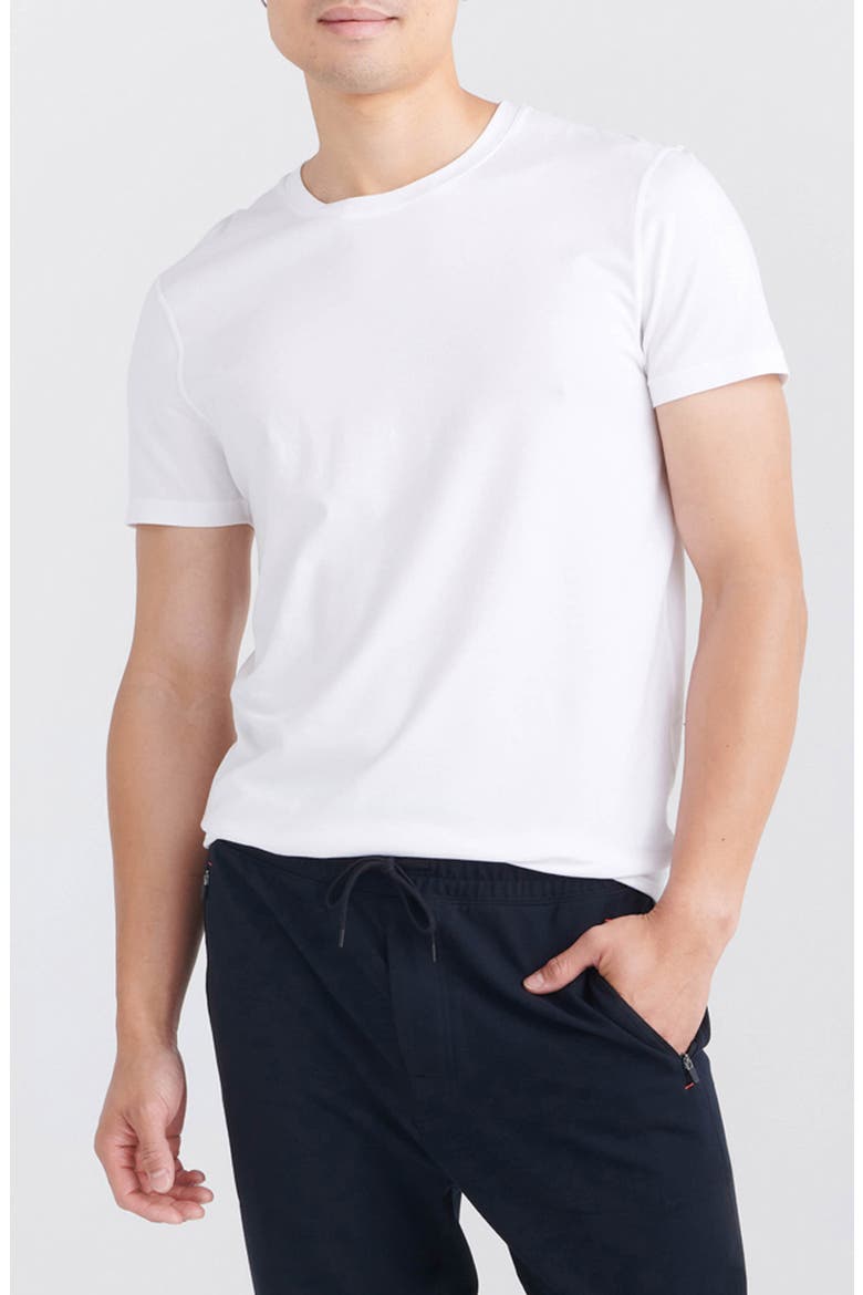 DropTemp® Cooling Cotton Slim Fit Crewneck Undershirt, Main, color, WHITE