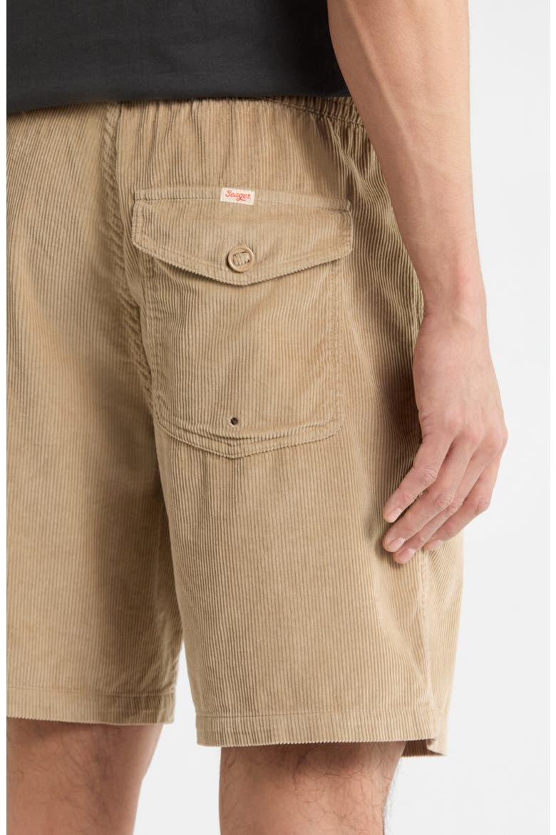Yuma Cotton Corduroy Drawstring Shorts, Alternate, color, STONE