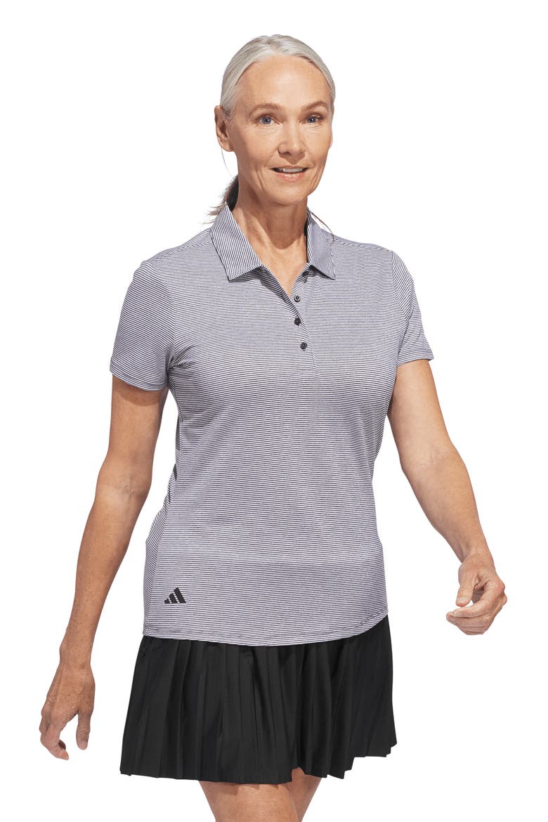 Stripe Golf Polo, Alternate, color, BLACK