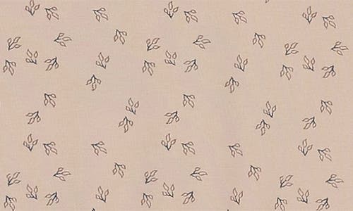 Maniere Manière Printed Leaf Stretch Cotton Footie In Brown