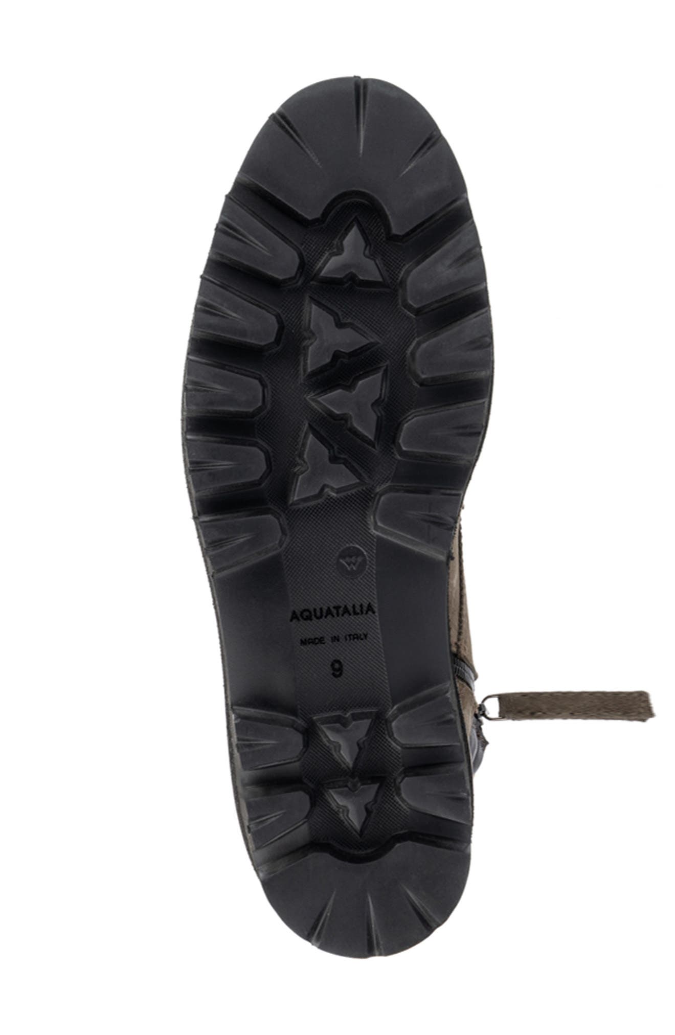 Aquatalia Fortino Water Repellent Boot, Alternate, color, Flint/ Dark Brown