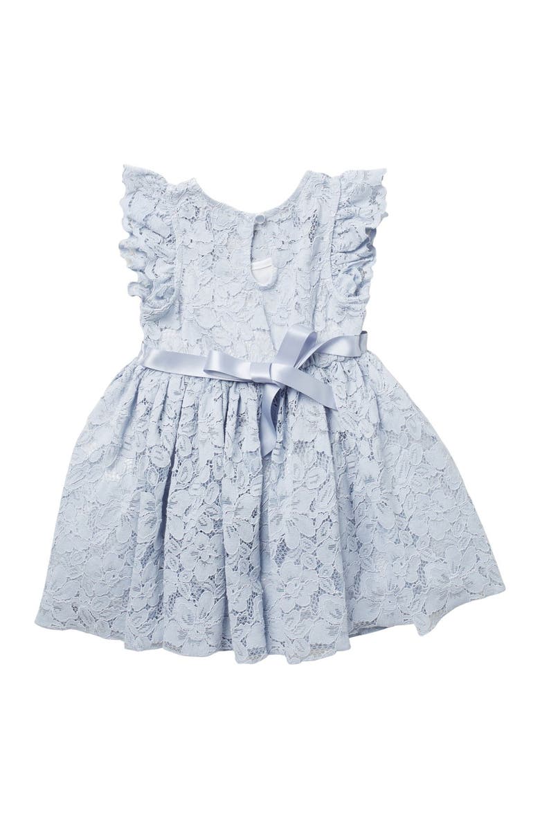 Zunie Flutter Sleeve Lace Dress, Alternate, color, 