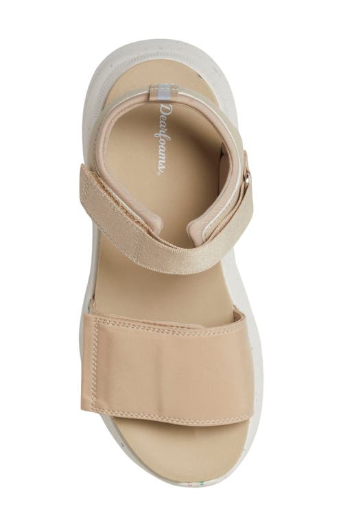 Dearfoams Odell Platform Sandal In Brown