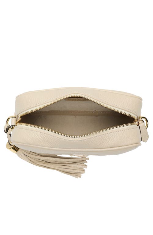 Valentino By Mario Valentino Mia Dollaro Vlogo Leather Crossbody Bag In White