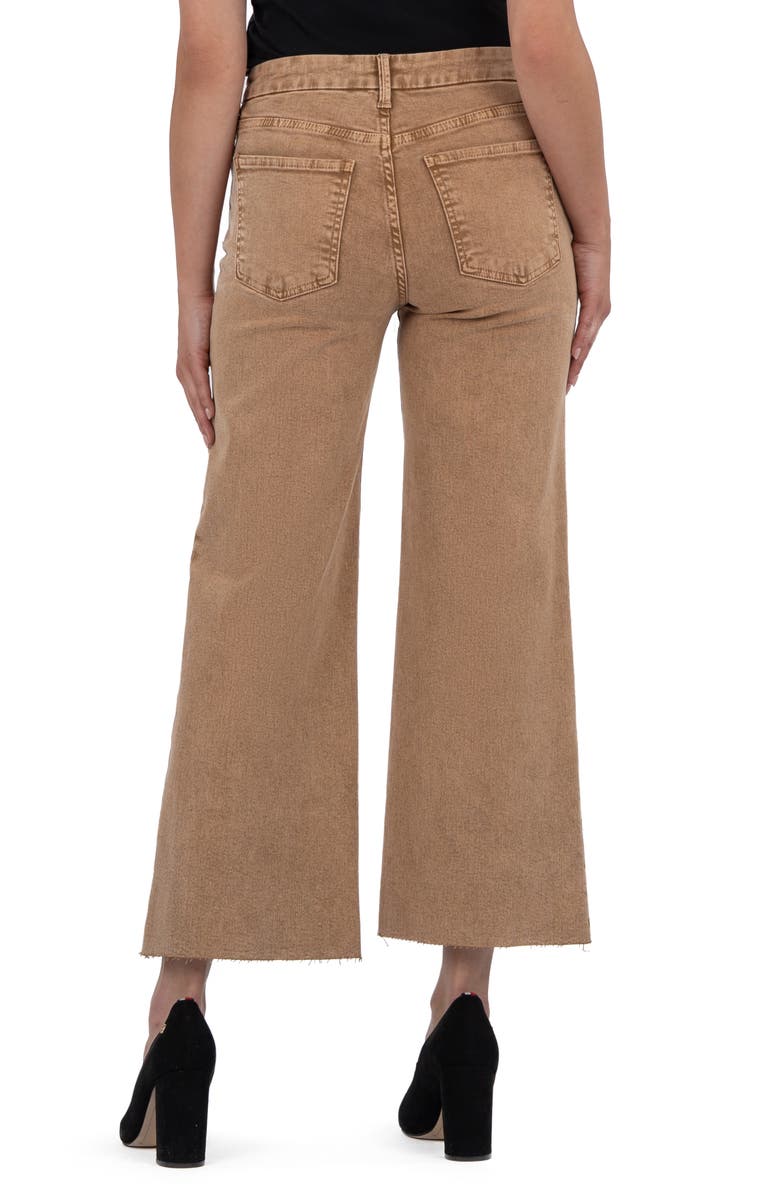Meg Raw Hem High Waist Wide Leg Jeans