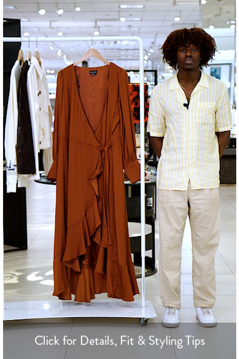 Marceline Long Sleeve Wrap Maxi Dress video
