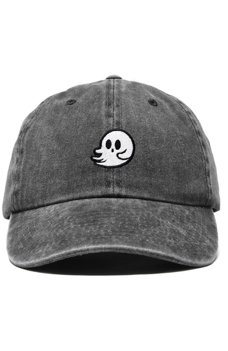 Dalix Whisper Ghost Dad Cap, Main, color, Washed Black