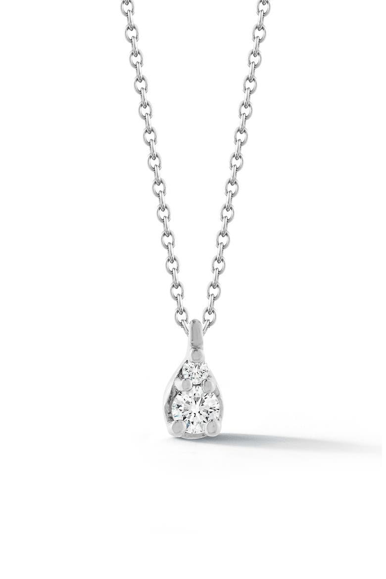 Sophia Ryan Petite Diamond Pendant Necklace, Main, color, WHITE GOLD