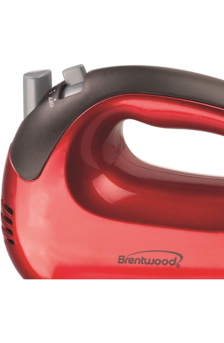 Brentwood Hand Mixer, Alternate, color, Red