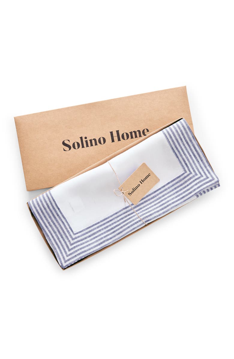 Solino Home Linen Table Runner for Dining Table, Holiday and Everyday Table Decor - Lucca, Alternate, color, 