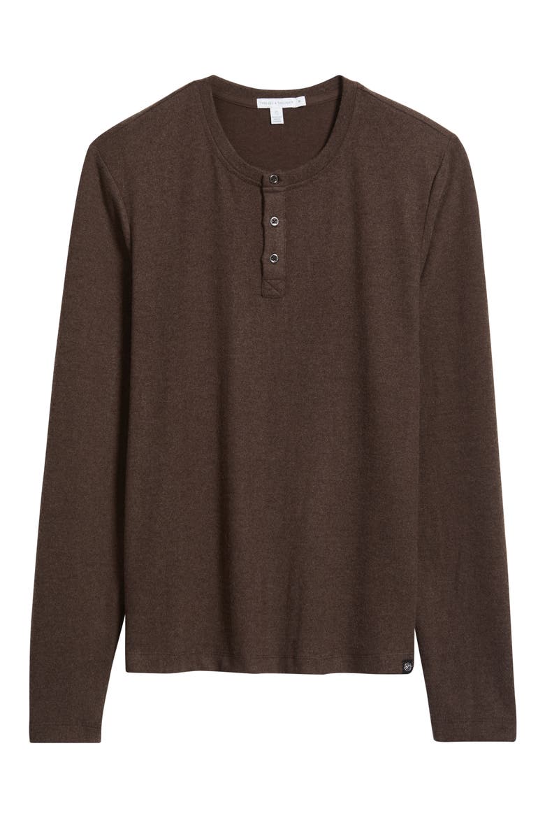 Elias Heathered Henley, Alternate, color, ESPRESSO