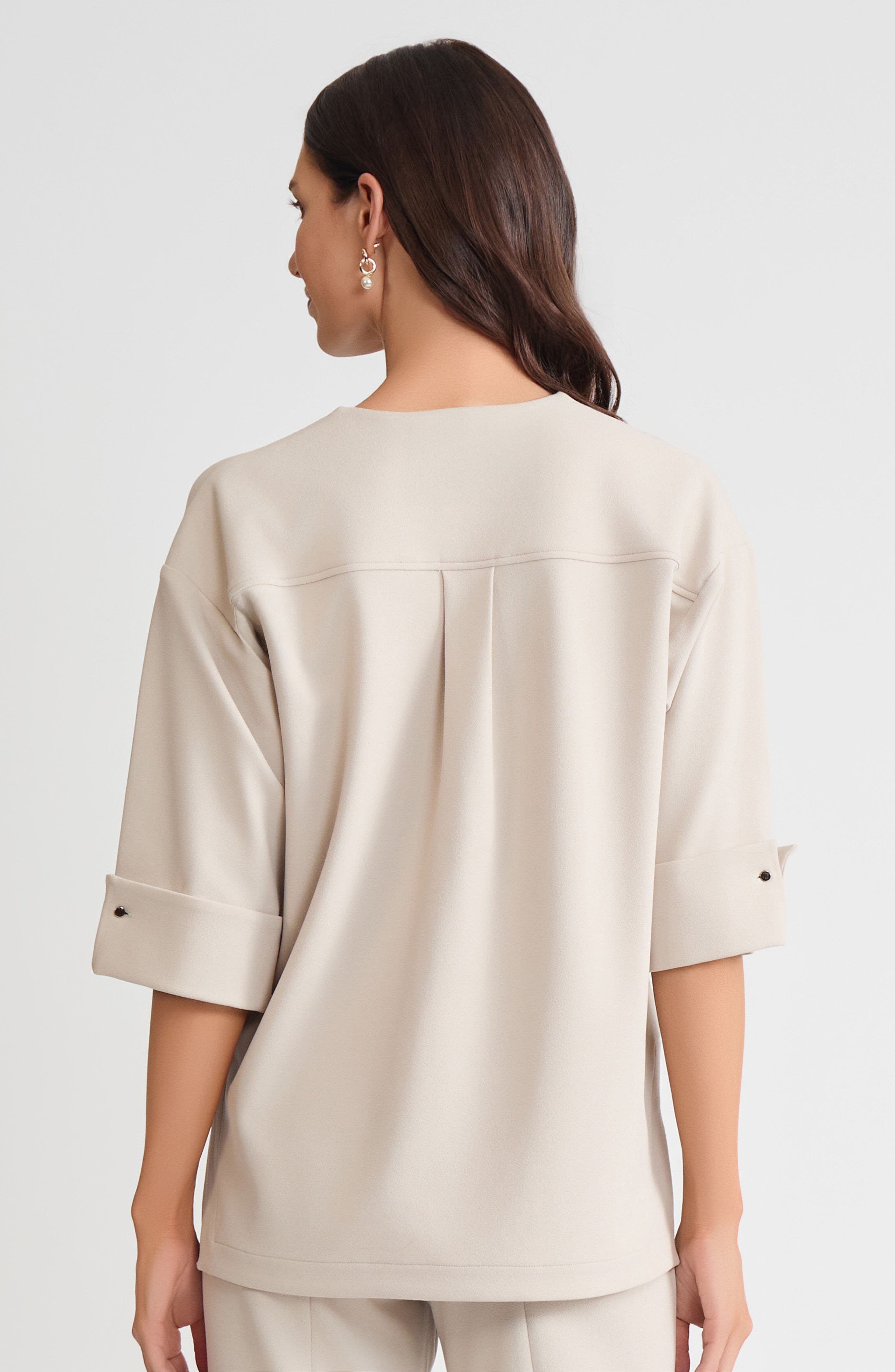 Heritage Tonal Stretch Deco Crepe Jacket - image 4