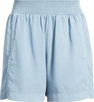 Bernardo Smocked Waist Shorts