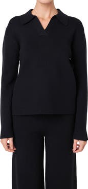 English Factory Polo Collar Sweater