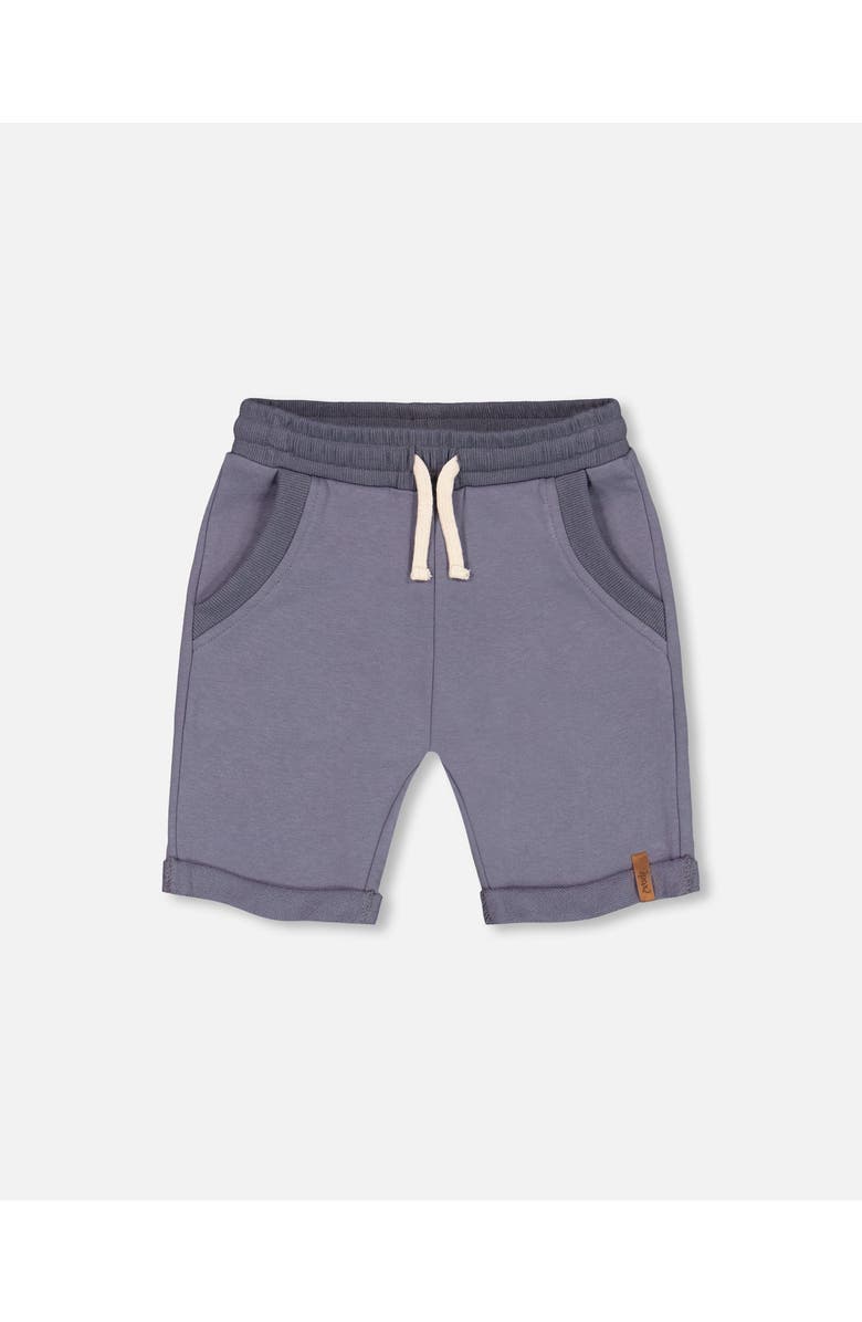 Deux par Deux Boy's French Terry Short Nightshadow Blue, Main, color,
