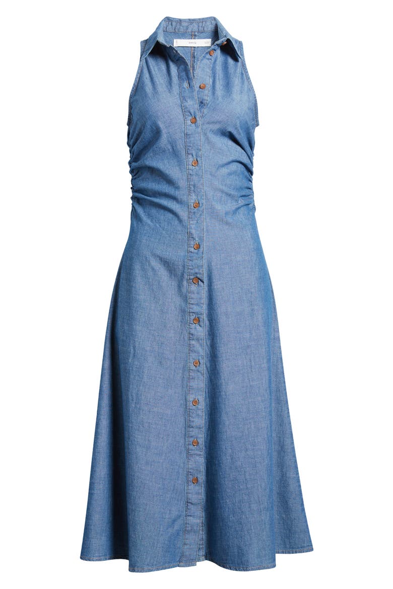 Adri Sleeveless Denim Midi Shirtdress, Alternate, color, OPEN BLUE