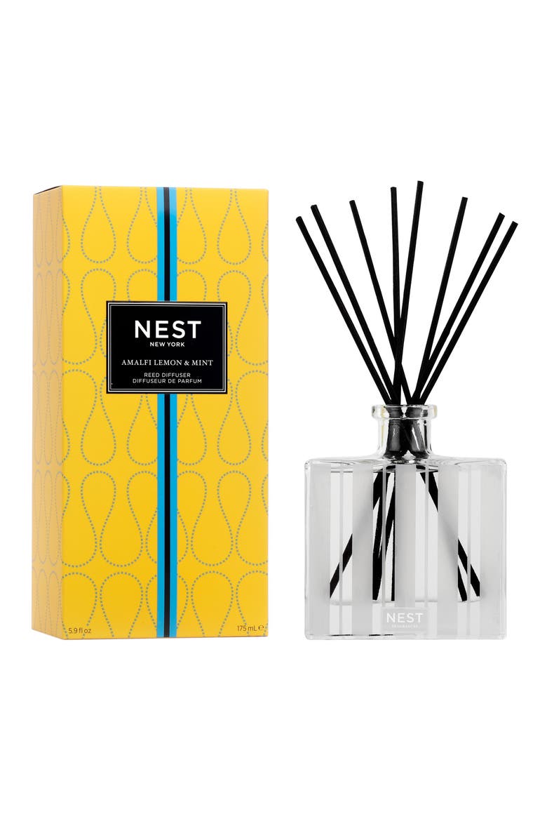 Amalfi Lemon & Mint Reed Diffuser, Alternate, color, NO COLOR
