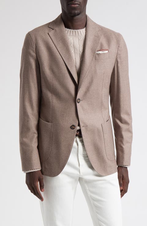 Tonal Plaid Wool, Silk & Cashmere Sport Coat