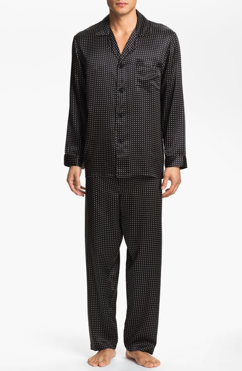 Dot Silk Pajamas