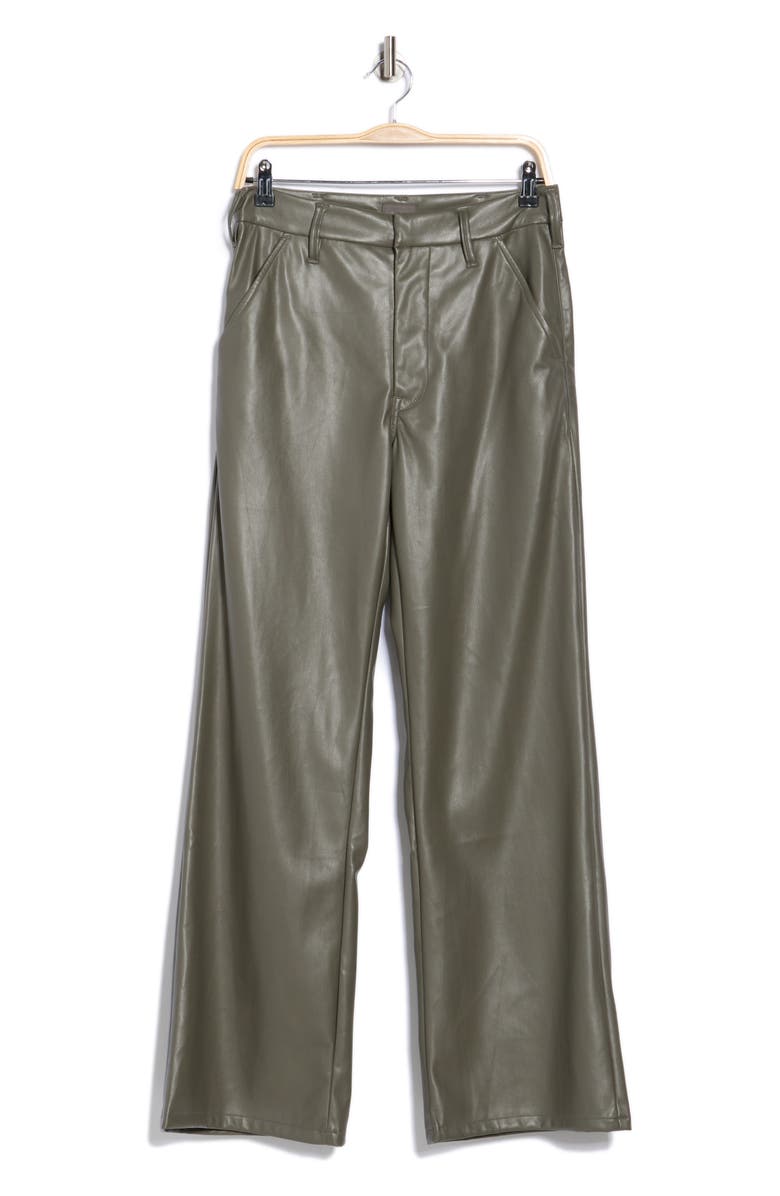 MOTHER The Sk8er Prep Sneak Faux Leather Pants, Alternate, color, 