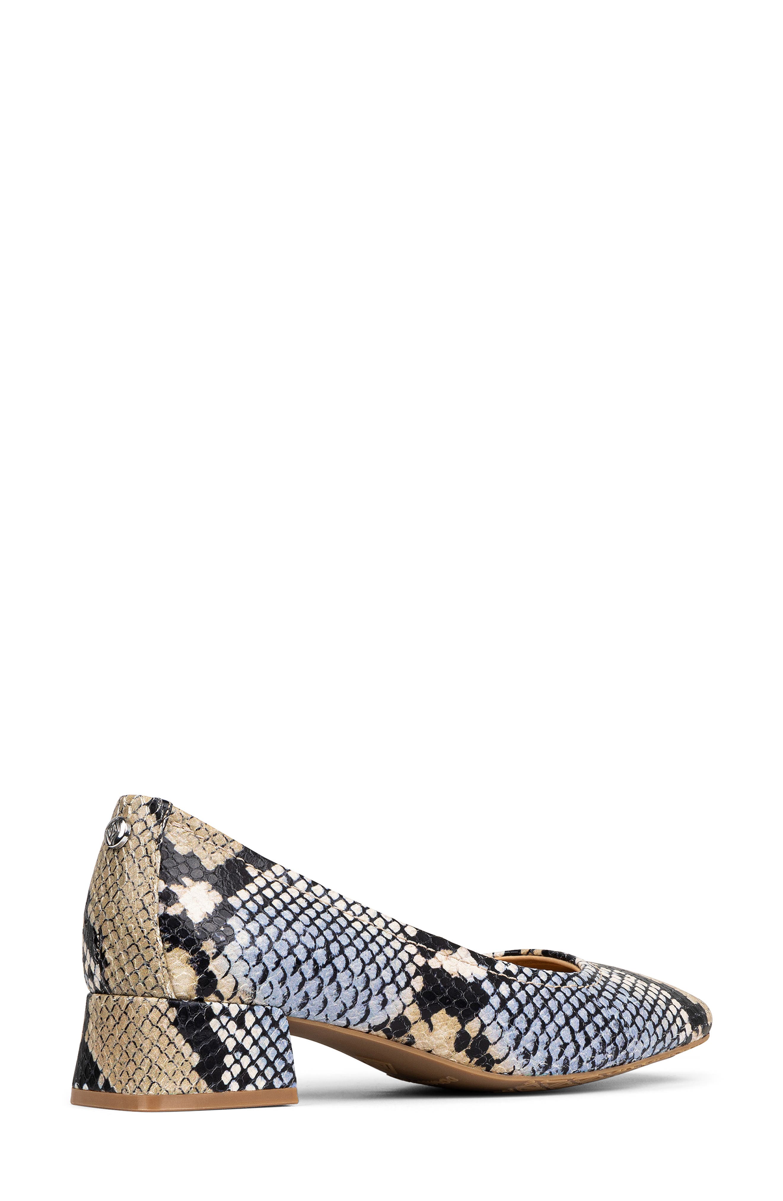 Donald Pliner Snakeskin Print Mid Heel Pump, Alternate, color, 
