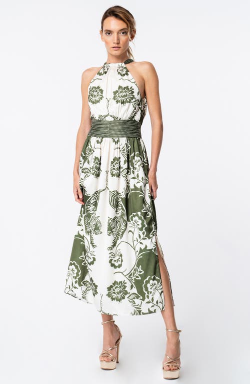 CIEBON CIEBON LYNA PRINT SLEEVELESS MAXI DRESS