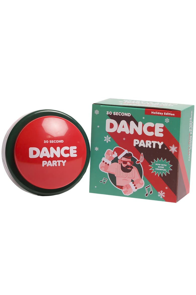 The Holiday Button, Alternate, color, Multicolored