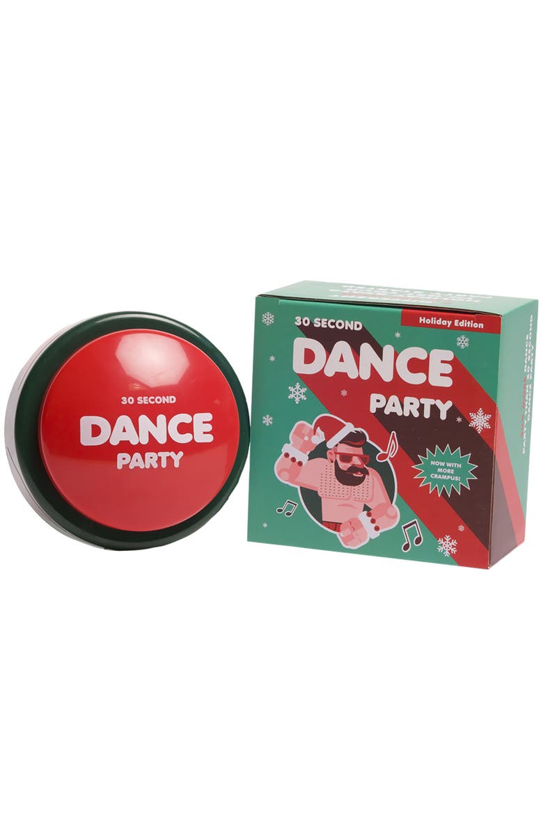 30 Second Dance Party The Holiday Button, Alternate, color, Multicolored