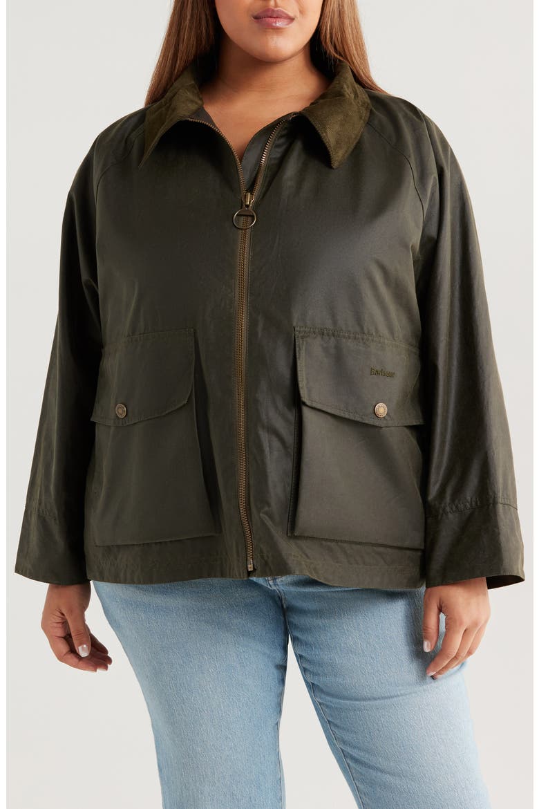 Croxdale Waxed Cotton Jacket, Main, color, ARCHIVE OLIVE
