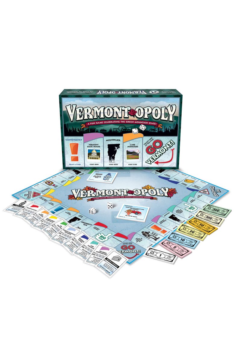 Vermontopoly Monopoly Board Game, Alternate, color, Multicolored