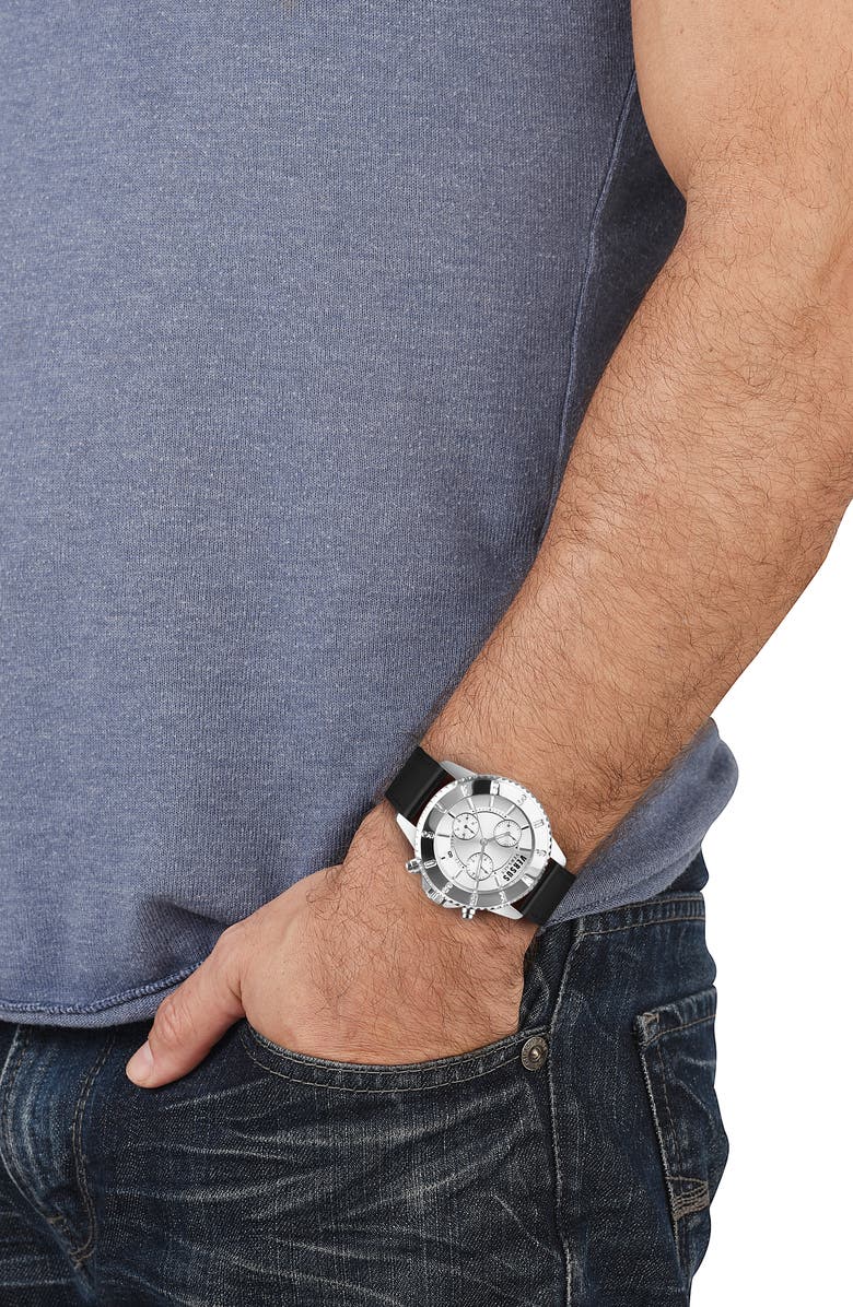 VERSUS Versace Tokyo Leather Strap Chronograph Watch, 44mm, Alternate, color, 
