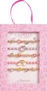 Capelli New York Kids' 5-Pack Assorted Stretch Bracelet Boxed Set