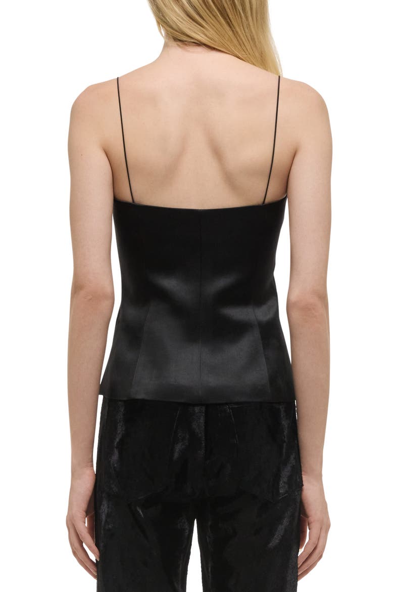 Satin Camisole, Alternate, color, BLACK