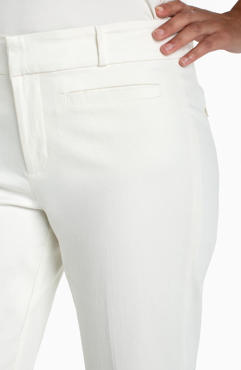 Liverpool Los Angeles Welt Pocket Crop Straight Leg Pants, Alternate, color, Whipped Cream
