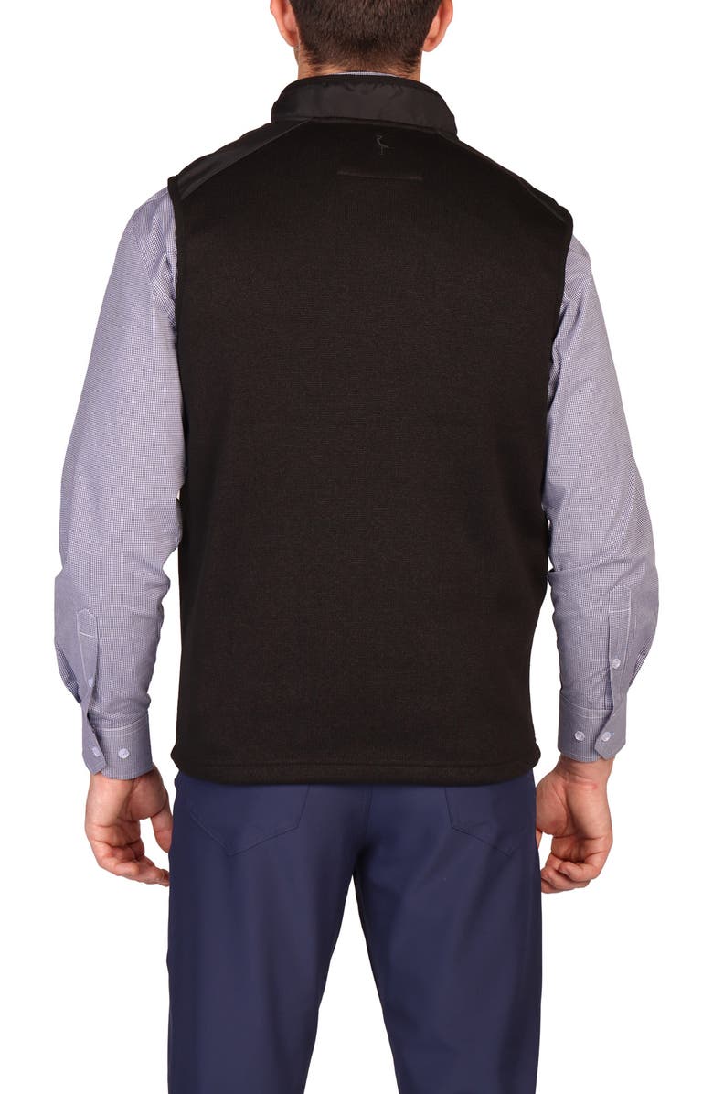 TailorByrd Full Zip Knit Vest, Alternate, color, Black
