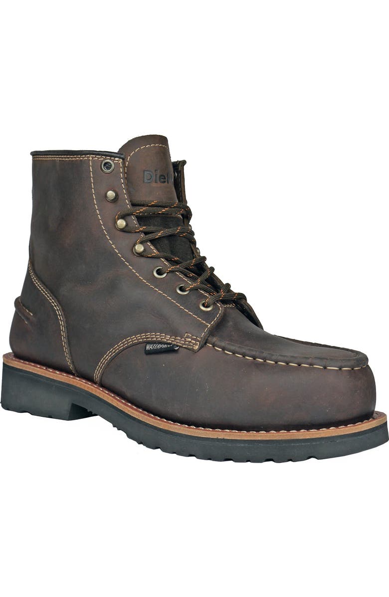 DieHard Monte Composite Toe Waterproof Work Boot Dark Brown, Main, color, Dark Brown