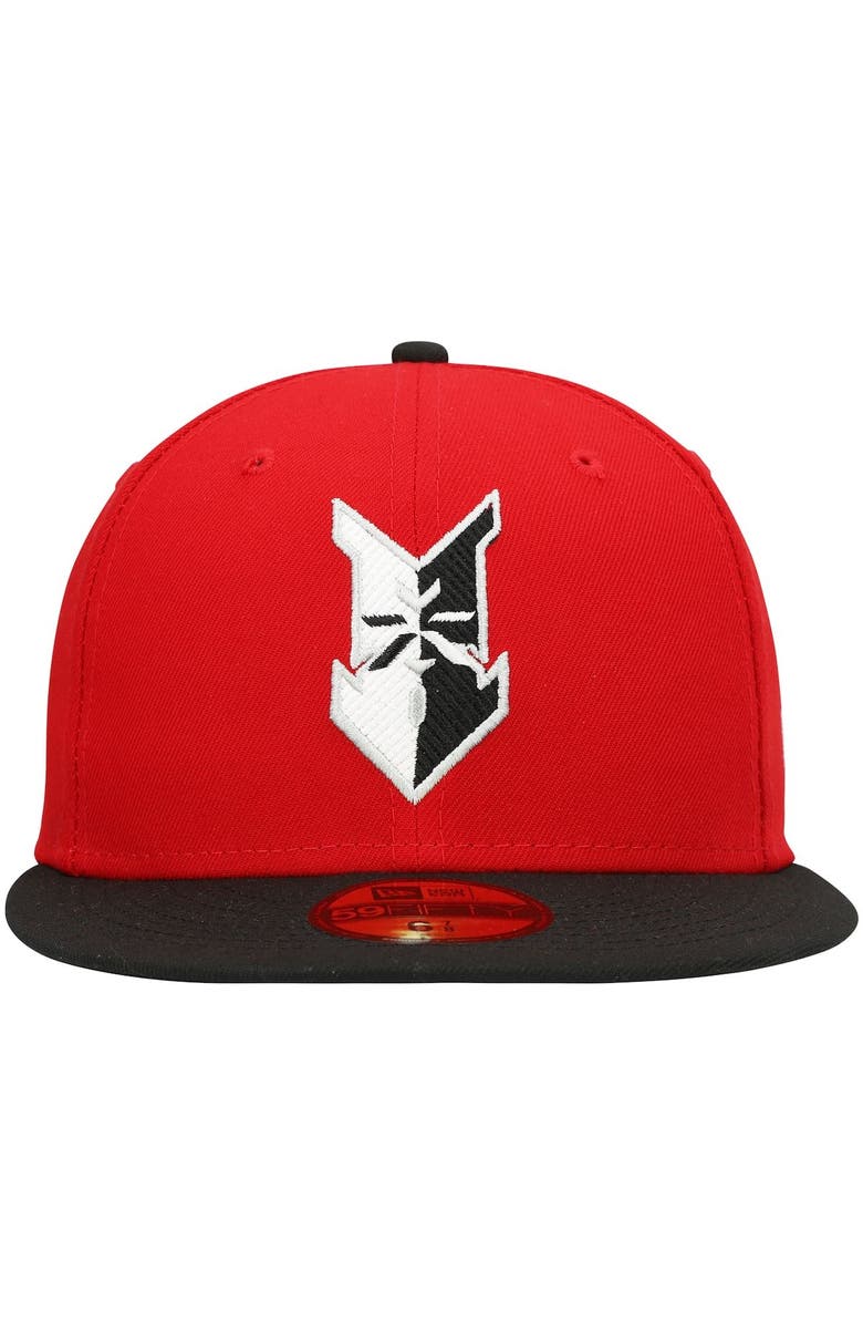 New Era Men's New Era Red Indianapolis Indians Authentic Collection Team Home 59FIFTY Fitted Hat, Alternate, color, Red