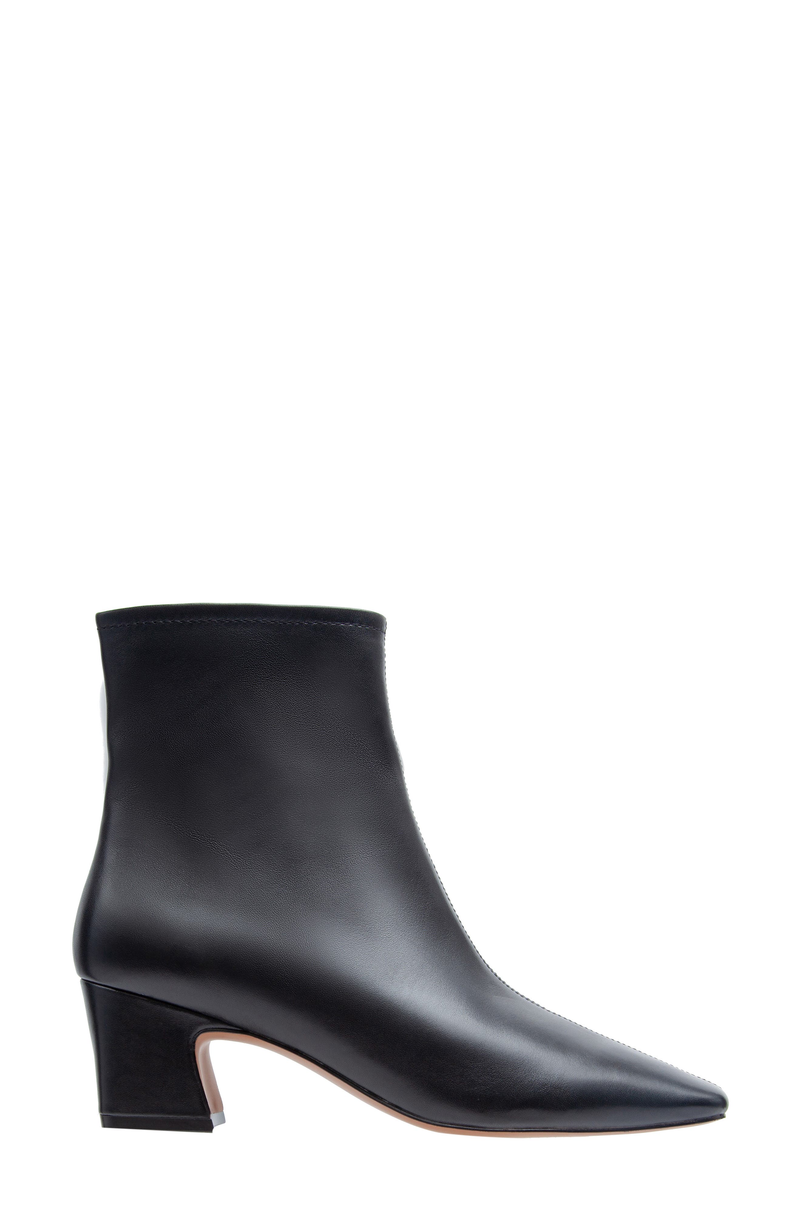 Linea Paolo Wrenly Block Heel Bootie, Alternate, color, Black/ Black