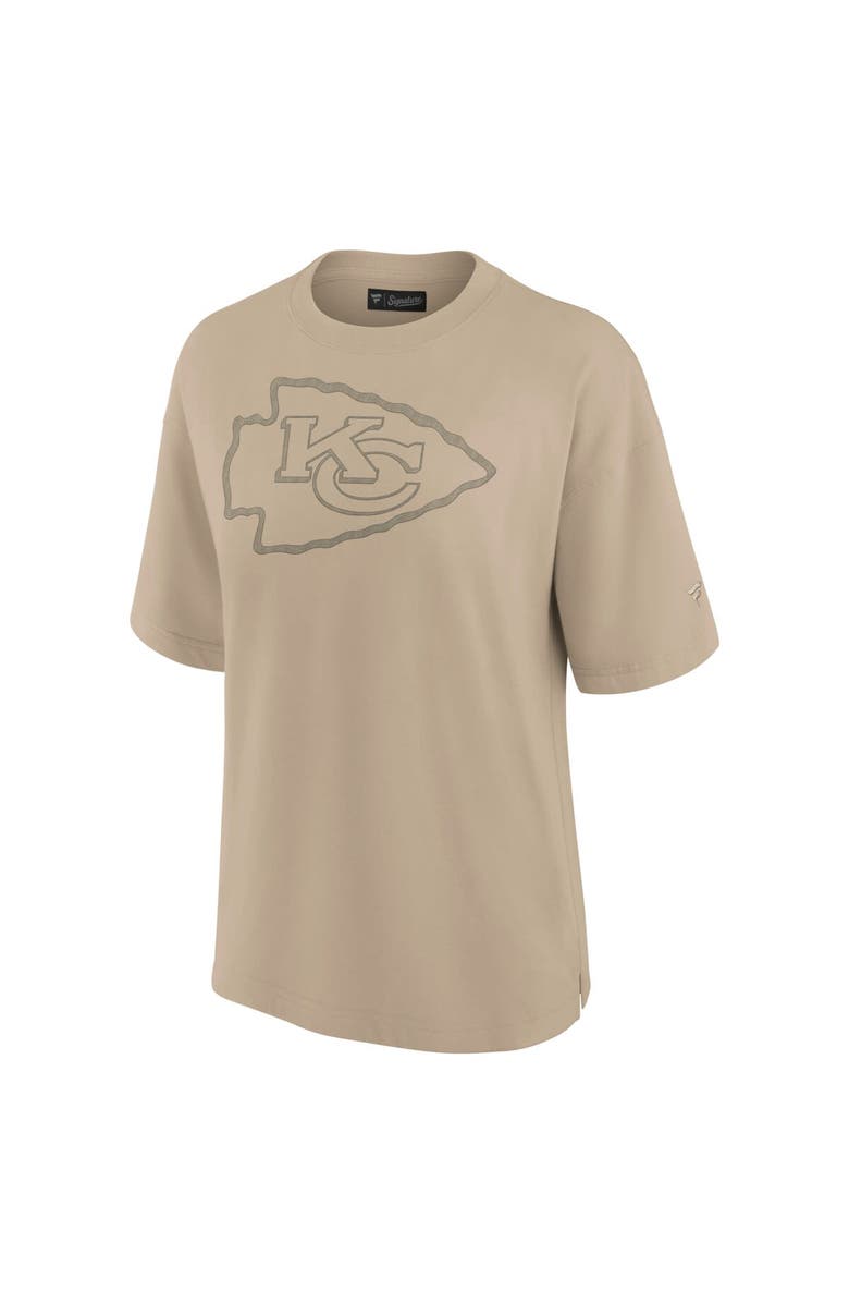 Fanatics Signature Women's Fanatics Signature Khaki Kansas City Chiefs Elements Oversized T-Shirt, Alternate, color, Khaki