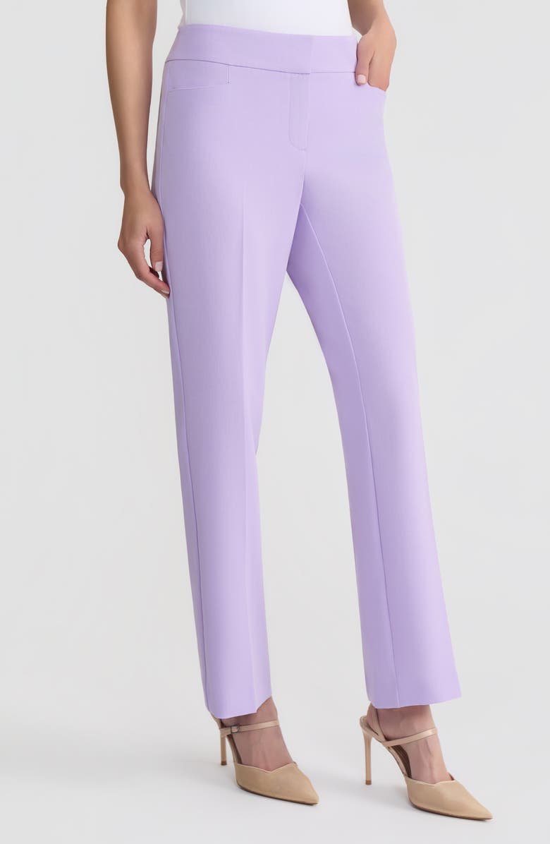 KASPER The Lily Trousers, Alternate, color, Lavender Mist