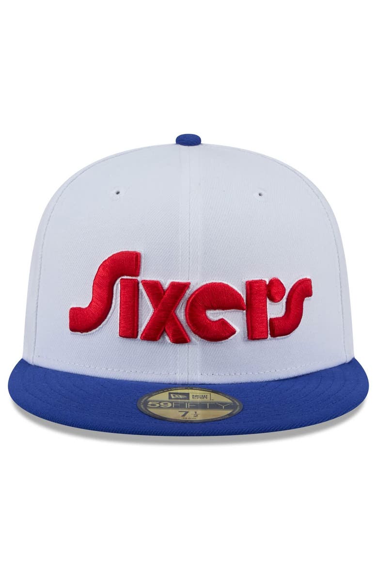 New Era Men's New Era  White Philadelphia 76ers 2024/25 City Edition 59FIFTY Fitted Hat, Alternate, color, White