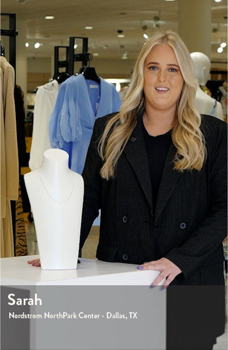 Essentials 14K Gold Beaded Chain Necklace, sales video thumbnail