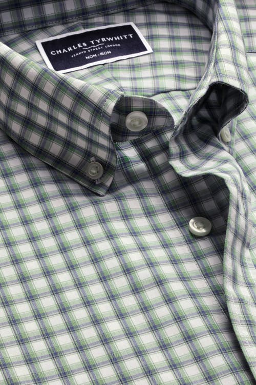 Charles Tyrwhitt Non-iron Stretch Poplin Check Shirt