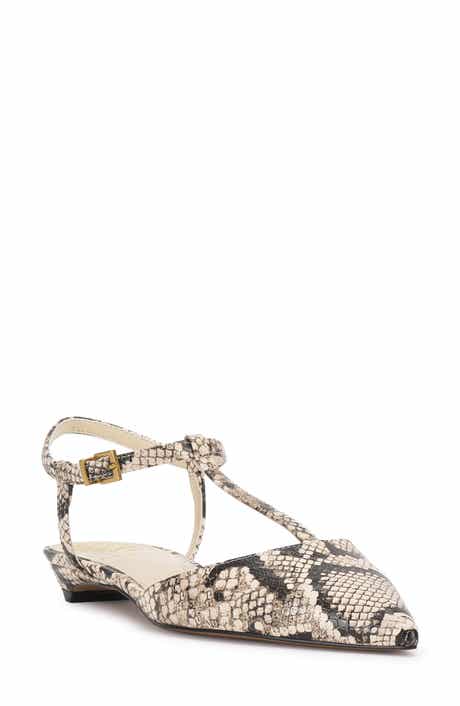Vince Camuto Varena Ankle Strap Pointed Toe Flat