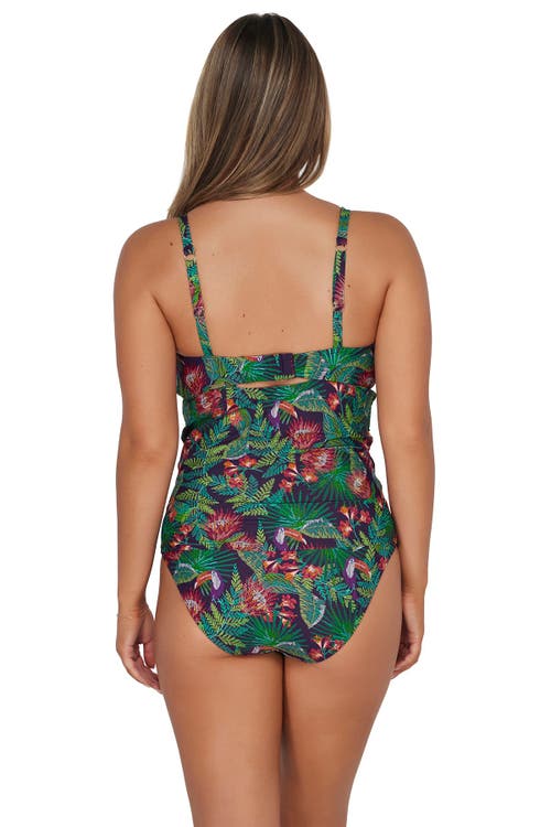 SUNSETS SUNSETS ZURI V-WIRE TANKINI SWIMSUIT TOP