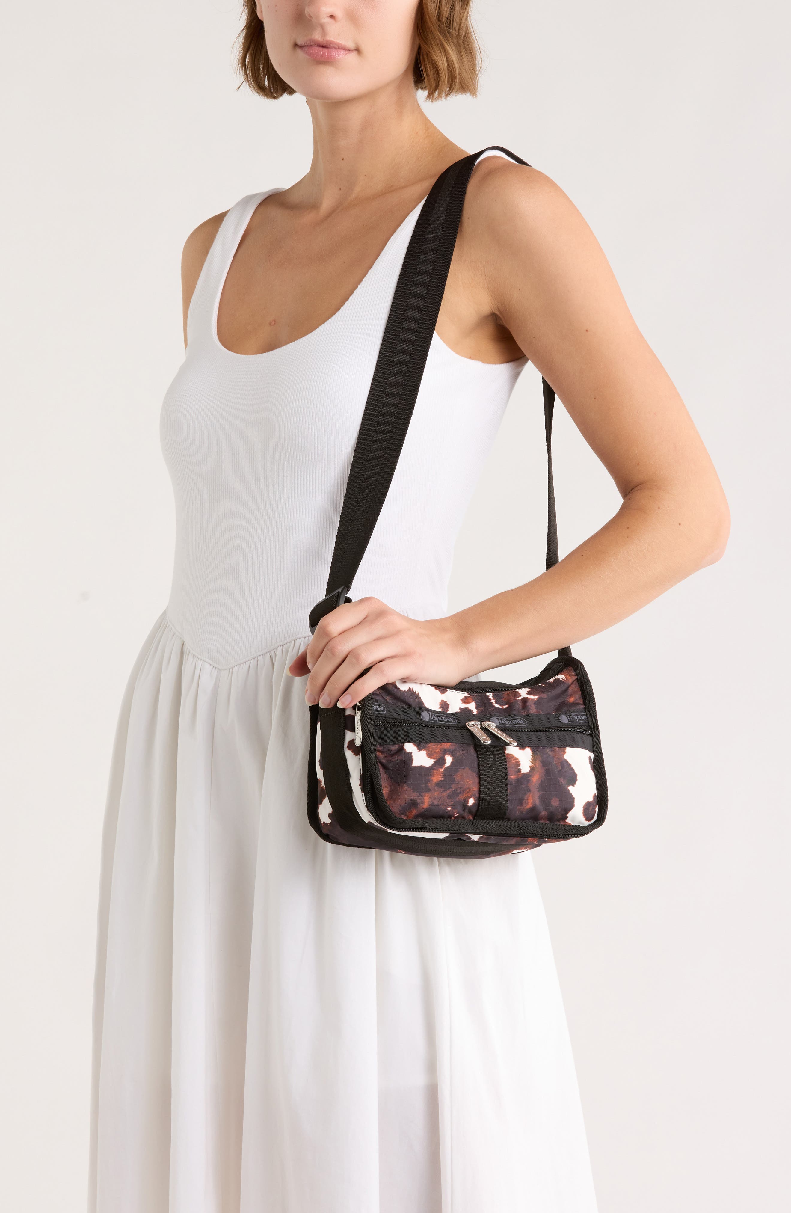 LeSportsac Small Everyday Crossbody Bag, Alternate, color, Cow Chic
