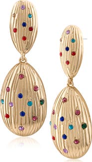 JARDIN Fluted Crystal Drop Earrings (Nordstrom Exclusive)