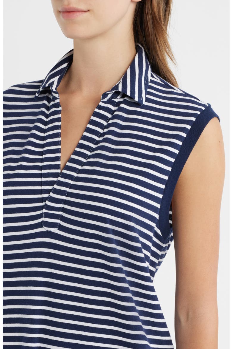 Lily Stripe Cotton Knit Minidress, Alternate, color, YACHT STRIPE