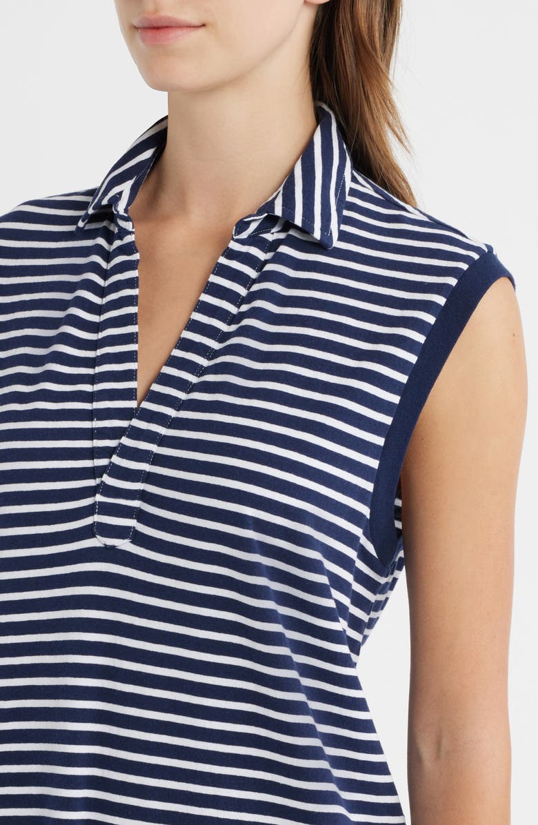 Frank & Eileen Lily Stripe Cotton Knit Minidress, Alternate, color, Yacht Stripe