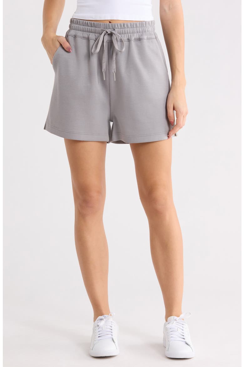 Scuba Sweat Shorts, Main, color, CEMENT